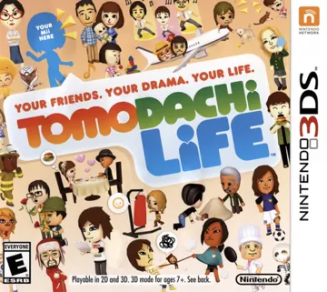 Tomodachi Life (Usa) box cover front